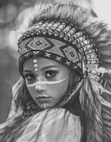 Native American Woman Paint By Numbers