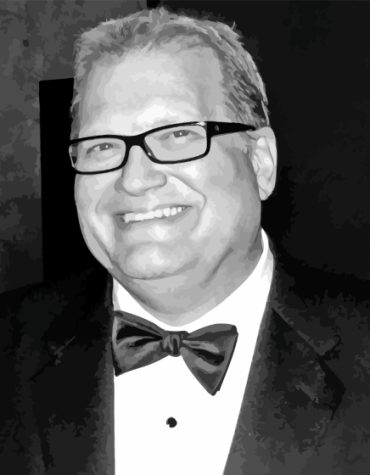 Black and White Drew Carey Paint By Numbers