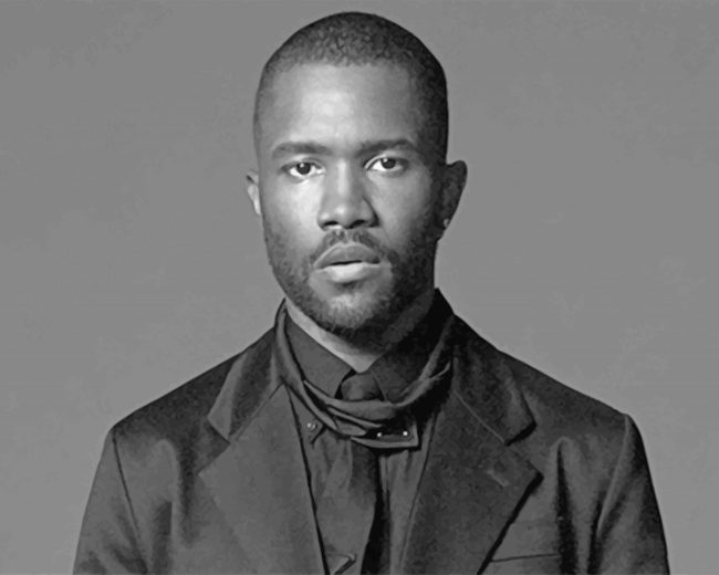 Frank Ocean Black and White Paint By Numbers