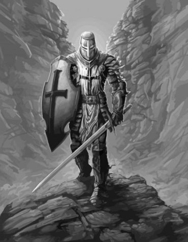 Black Knight Templar Warriors Paint By Numbers