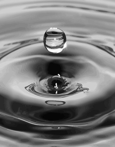 Black and White Water Drop Paint By Numbers