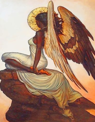 Black Angel Wings Paint By Numbers