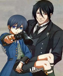 Ciel and Sebastian Anime Art Paint By Numbers