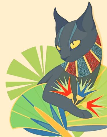 Black Cat Egypt Art Paint By Numbers