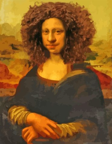 Black Mona Lisa Inspired Paint By Numbers