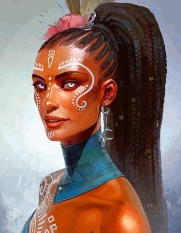 Black Lady Artistry Paint By Numbers