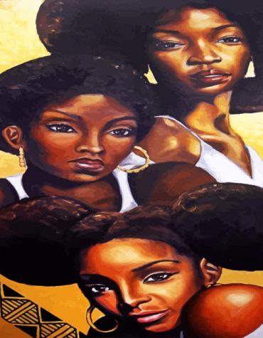 Black Woman African Girl Paint By Numbers