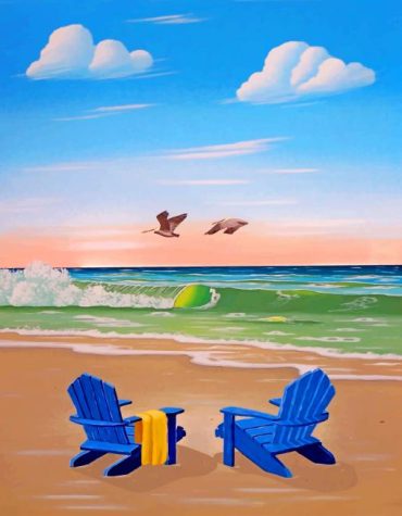 Blue Seaside Vibes Paint By Numbers