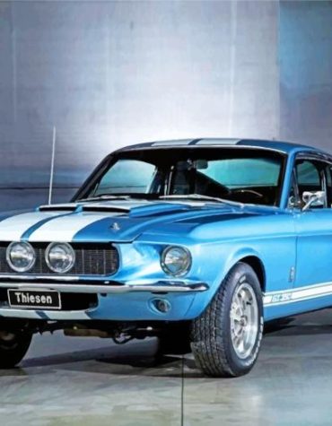 Blue Ford GT500 Paint By Numbers