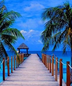 Ocean Side Boardwalk Paint By Numbers