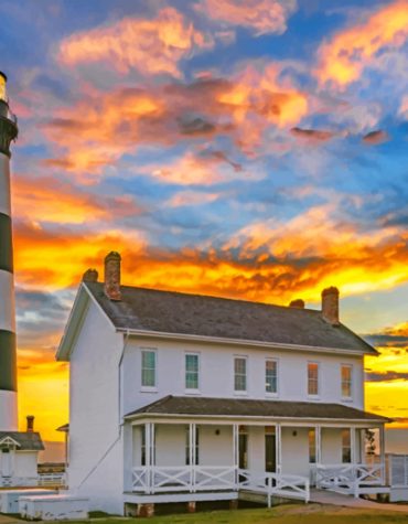 Bodie Island Lighthouse Sunset Paint By Numbers