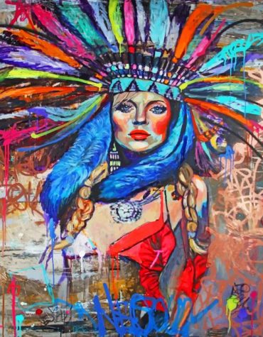 Colorful Bohemian Woman Paint By Numbers
