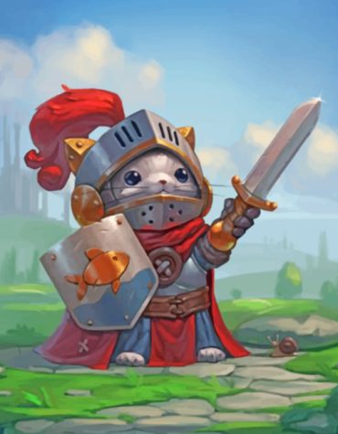 Warrior Mouse Paint By Numbers