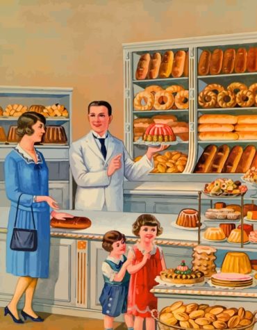 Bread Shop Vintage Style Paint By Numbers