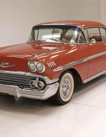 1958 Chevy Impala Classic Cars Paint By Numbers