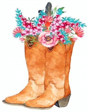 Sunflower Brown Boot Paint By Numbers