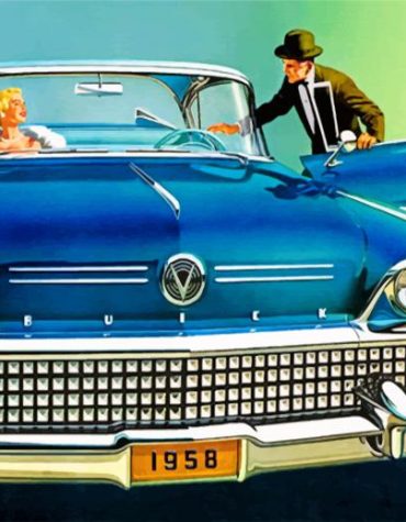Buick Special Vintage Style Paint By Numbers