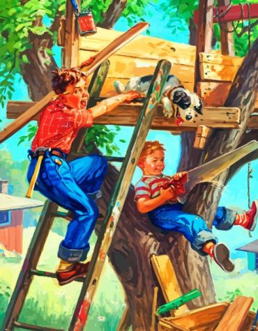 Kid's Tree House Adventure Paint By Numbers