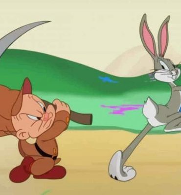 Bugs Bunny and Elmer Fudd Paint By Numbers