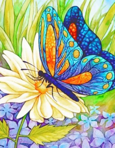 Colorful Butterfly Patterns Paint By Numbers