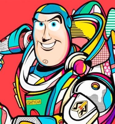 Colorful Buzz Lightyear Animation Paint By Numbers