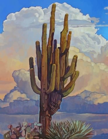 Aesthetic Cactus Paint By Numbers