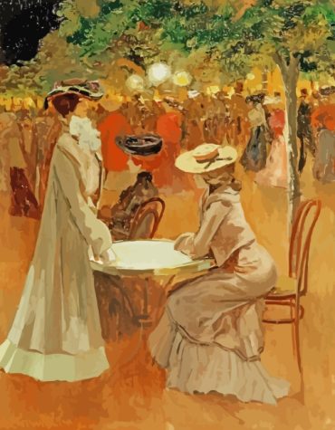 Cafe Terrace Louis Abel-Truchet Paint By Numbers