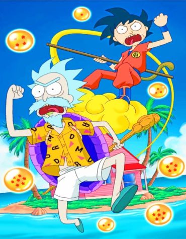 Dragon Ball Meets Rick and Morty Paint By Numbers