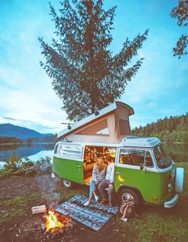 Romantic Forest Camping Paint By Numbers