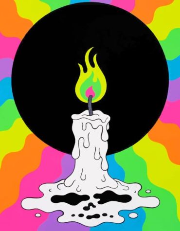 Rainbow Candle Colors Paint By Numbers