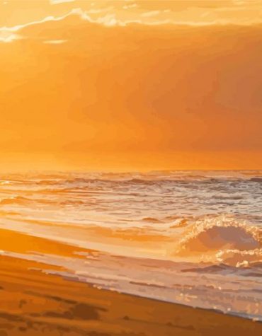 Cape Cod Sunset Seascape Paint By Numbers