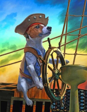 Captain Dog Ship Adventure Paint By Numbers