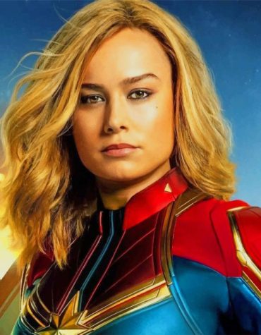 Captain Marvel Superhero Paint By Numbers