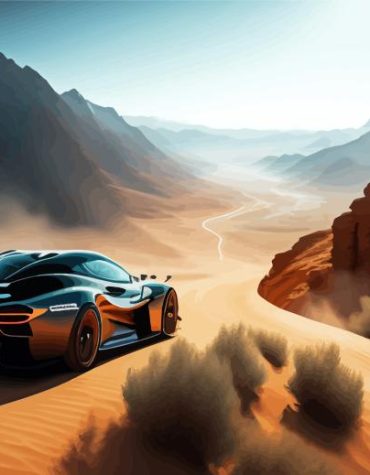Desert Adventure Car Paint By Numbers