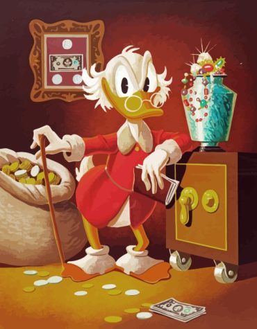 Scrooge McDuck Cartoon Paint By Numbers