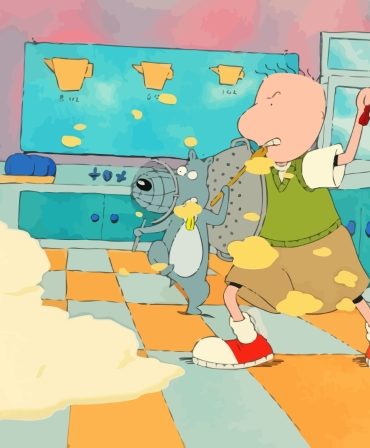 Cartoon Dog Kitchen Fun Paint By Numbers