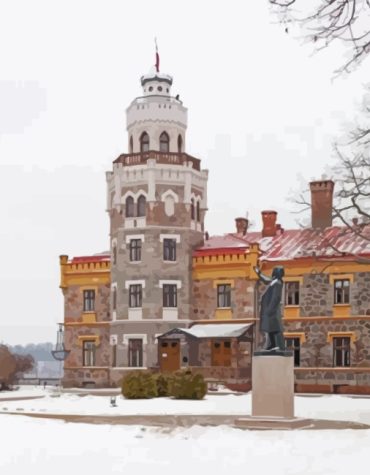 Livonian Castle Latvia Paint By Numbers