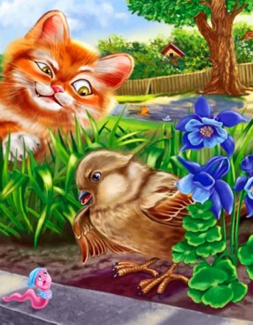 Cat And Duck Animals Paint By Numbers