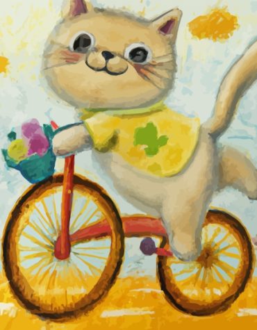 Cat Cartoon Paint By Numbers