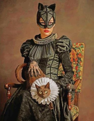 Elizabethan Cat Woman Paint By Numbers