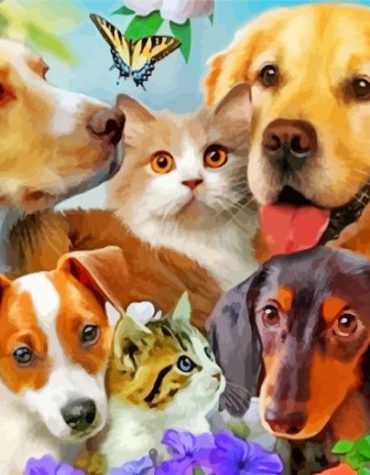 Animals Together Paint By Numbers