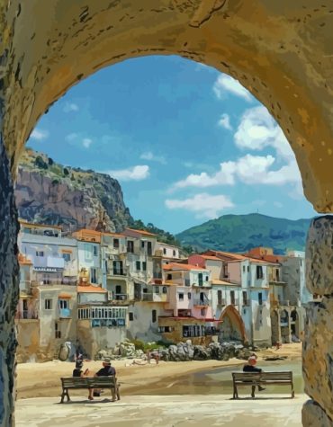 Cefalu Italy Colors Paint By Numbers