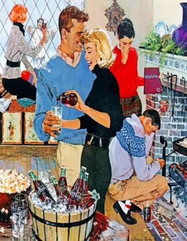 Vintage Thanksgiving Celebration Paint By Numbers