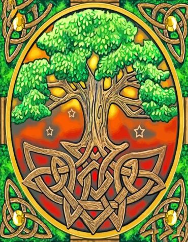 Celtic Nature Tree Paint By Numbers