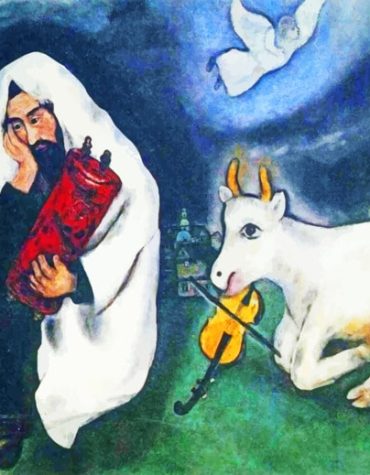 Marc Chagall Style Rabbi Paint By Numbers