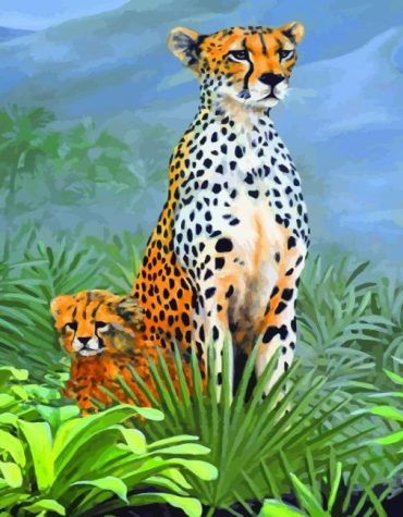 Cheetah Wildlife Paint By Numbers
