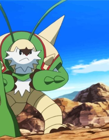 Chesnaught Anime Art Paint By Numbers