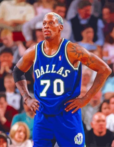Chicago Bulls Dennis Rodman Sports Paint By Numbers