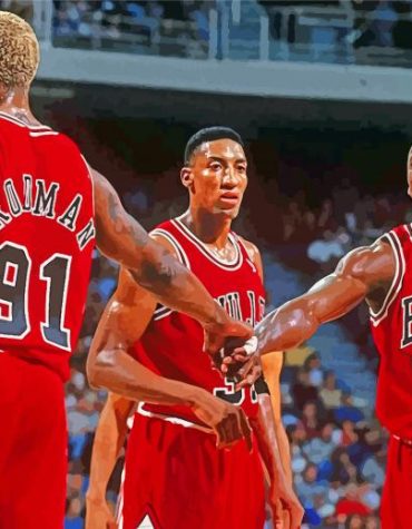 Chicago Bulls Basketball Stars Paint By Numbers