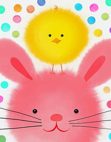 Chick and Bunny Fun Paint By Numbers